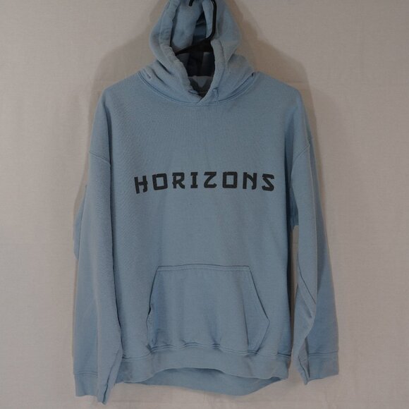 Light Blue Horizons Graphic Hoodie Size L - Picture 1 of 5
